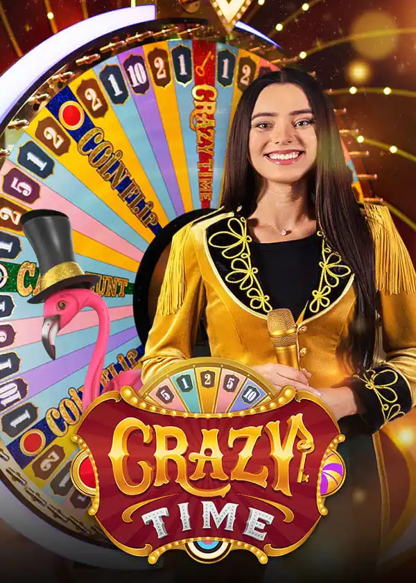 V7V7 Crazy Time live game-show arena showcasing vibrant neon-lit action and magnetic hosts