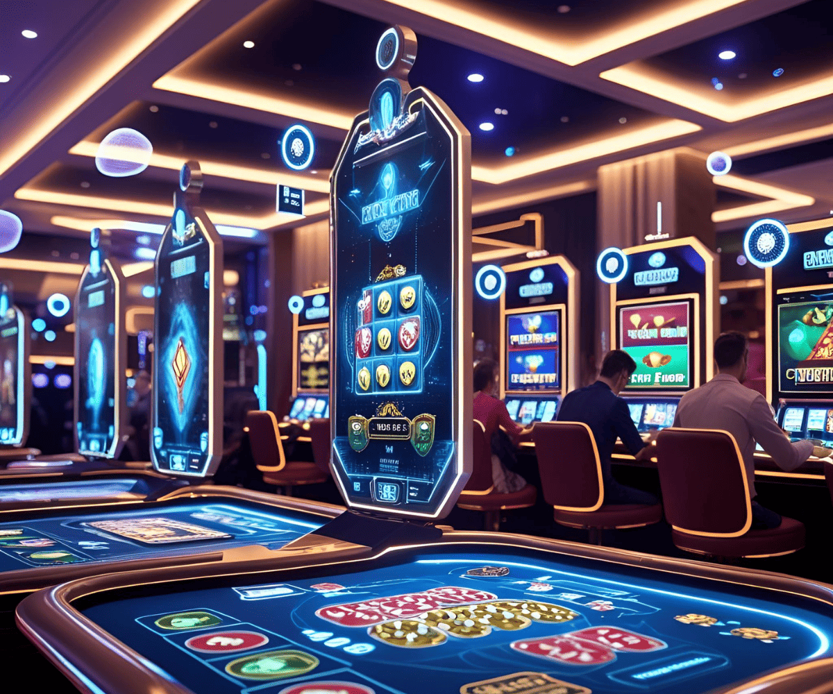 Dynamic V7V7 games montage illustrating a variety of popular casino games and exciting gameplay
